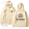 Huvtröjor herr Huvtröja Scp Foundation Huvtröjor Foundation Herrtröja Streetwear Herrkläder Hösthuvtröja HKD230704