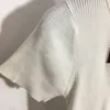 23ss kobiety letnia dzianinowa koszulka designerskie topy z wzorem literowym projektant drogi startowej dziewczyny krótkie bluzki wiskoza t-shirty odzież wysokiej klasy marka elastyczność sweter camisole