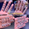 Cluster Rings Real Moissanite Ring 1CT Diamond Color Blue Pink Yellow Green 2023 Trendy Engagement Wedding For Women S925 Silver