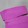 紫色の女性レディセクシーな包帯ドレスカットアウトオフショルダー夏のビーチボディコンドレスパーティー衣装制服 00217