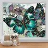 Tapices Patrones de mariposas Tapiz Impresión 3D Decoración de la habitación Estética Arte Colgante de pared Hogar Sala de estar Dormitorio Decoración Tapiz