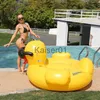 Gilet de sauvetage bouée géant jaune canard gonflable piscine flotteur pour adulte piscine partie eau jouets Ride-On matelas pneumatique anneau de natation Boia L231129