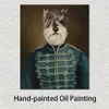 Dierenportretten Hond Canvas Art De Franse Huzaar Thierry Poncelet Olieverf Reproductie Handgemaakte Moderne Kantoor Decor