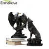 Decorative Objects Figurines ERMAKOVA Retro Eagle Sculpture Room Decoration Ornaments Wealth Animal Office Home Study Living Abstract Statue Decor 230703