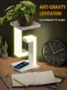 Lights LED Suspended Anti-gravity Night Light with 10W Wireless Charger Desk Lamp Dimmable for Bedroom Bedside Desktop Decoration Gifts HKD230704