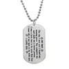 Pendentif Colliers Mon Homme Je T'aime Dog Tag Coeur Collier Famille Mari Copains Amant Saint Valentin Cadeau Chaîne En Acier Inoxydable