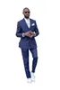 Stilig dubbelknäppt kostym för män Groomsmen Bröllopsmoking Tvådelad Designer Blazers Formell kostym (jacka+byxor)
