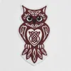 Celtic Art Iron-on Geborduurde Sew-On Wild Celtic Creature Patch Celtic Knotwork Owl Patch 303m