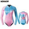 Wetsuits Drysuits Newao Snorkeling Spa Thin New Sunchreen Dive Skin Women Guil Diving Sucts Long One Swimsuit Swimming HKD230704