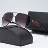 Mode Luxus-Designer-Brille im Street-Catwalk-Stil Strahlenschutzbrille Vollrahmen-Unisex-Sonnenbrille Pola Polaroid-Gläser Mode lässig