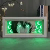 Night Lights Light Box Bleach for Bedroom Decoration Manga Paper Carving Table Desk Lamp Anime Lightbox Ulquiorra Cifer Face Eyes HKD230704