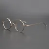 Solglasögon Bågar Japan Handgjorda Pure Men's Retro Runde Bågar Glasögon High Degree Optisk Receptglasögon Myopia Eyewear 230704