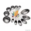 Measuring Tools Stainless Measuring Spoon Double Head Teaspoon Tablespoon Baking Tools Set Kitchen Home R230704