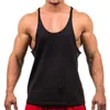 Mannen Tank Tops 2023 Stijl Jogger Gym Singlet Training Bodybuilding Top Vest Shirt Mouwloos Fitness Katoen Voor Mannen Groothandel 230704