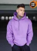 Men's Hoodies New Men Gym Clothing Casual Thick Brushed Hoodie Cotton Sweatshirt Fitness Workout Pullover Sports Winter Fashion Hooded Tops HKD230704