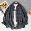 Camicie casual da uomo Camicia a quadri di arrivo primaverile Uomo Casual manica lunga maschile Abbigliamento di alta qualità Ragazzi ammaccature per vestiti 230706