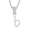 Подвесные ожерелья US7 Медс-ожерелье английское 26 Письма A-Z Художественное шрифт Очарование воротнич