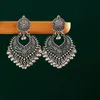 Charm Bohemian vintage ethnic wind alloy earrings exaggerated temperament love bells tassel jewelry 230703