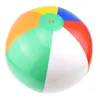 Sand Play Water Fun 5pcs Bola de Praia Inflável Rainbow Color Pool Party Favors Summer Water Toy Balloon Toy Fun Party Game Summer For Kids gift 230704