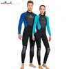 Combinaisons étanches Combinaisons étanches Hommes 3MM Combinaison en néoprène Une pièce Chaude Femmes Combinaison intégrale Surf Maillot de bain Sports nautiques Plongée sous-marine Combinaisons de plongée en apnée HKD230704