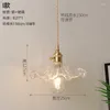 Chandeliers Nordic Crystal Glass Ball Ceiling Led Light Modern Chandelier Lampes Suspendues Living Room Decoration