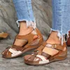 Femmes Sandales Mix Couleur Talons Sandales Chaussures D'été Femme Gladiator Wedges Chaussures Femme Casual Sandalias Mujer Plate-Forme Chaussures L230704