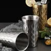 Tassen 304 Edelstahl Doppelschicht Wasser Tasse Kreative Saft Restaurant Anti-Fall Große Kapazität Bier Tee