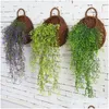 Couronnes De Fleurs Décoratives Feuille De Lierre Artificielle Suspendue Guirlande Plante Faux Vert Simation Plantes Vignes Maison Jardin Arche De Mariage Wal Dhfts