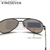 Lunettes de soleil KINGSEVEN Design Aviation alliage cadre HD lunettes de soleil polarisées pour hommes UV400 Z230704