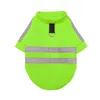 Vêtements pour chiens Pet Automne Hiver Confortable 2 pattes Fluorescence Vêtements chauds Chiot York Tenues réfléchissantes Vêtements Costume