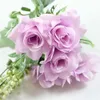 Dried Flowers 27Cm SpunSilk Rose Handmade DIY ArtificialFlowers flowers Cheap FakeFlowers Multiplecolors Wedding Party Home Decor