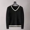 Erkekler Tasarımcı Sweaters Jumper Moda Kadınlar V Boyun Sweater Uzun Kollu Pusula İşlemeli Baskılı Sweatshirt Kol Bandı Pamuk Overhirt Düz Külot