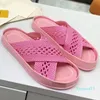 2023-Cord Mules Sandali Tacco grosso Piatto Multicolor open toe Fashion Outdoor cuneo femminile scarpe da donna casual size35-42