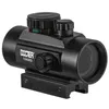 1x40 Riflescope Tactical Red Dot Scop Scop Sight Hounting Hololographic Green Dot Sight مع مشهد محاكمة بحجم 11 مم 20 ملم