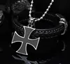 Retro Unique Fashion Men's and Women's Iron Cross Necklace Pendant 2021 Latest Cross Pendant Necklace L230704