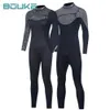 Wetsuits Drysuits Neopreen wetsuit 3 mm Heren Duiken Thermisch Winter Warm Wetsuits Volledig pak Zwemmen Surfen Kajakken Uitrusting Zwart HKD230704