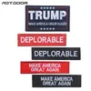 Trump Make America Great Again Accesorios de costura de bricolaje Parches de ropa bordados decorativos personalizados Insignias adhesivas Ropa Apliques Chaquetas Jeans Pegatina