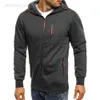 Hommes Hoodies Personnalisé DIY Hommes Zipper Sports Hoodies Hommes Mode Cool Zipper Mince Veste Manteau Printemps Automne Casual Sportwear Plus La Taille 4XL HKD230704