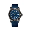 Brietling Luxury New Men Watch Ocean Lunetta girevole Superocean Nero Blu Gomma Acciaio inossidabile Vetro zaffiro Movimento meccanico automatico Orologi