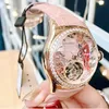 Orologi da donna Reef Tiger Women Automatic Luxury Ladies Fashion Orologio da polso meccanico Bubble Mirror Skeleton 3D Art Dial RGA7105 230703