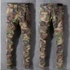 NOWY 2018 JAY-Z MORO SPODNIE SLIM TYGA camo spodnie jeansowe hip-hop moda NEW WEST Camouflage2704