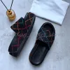 Avec Box Slipper Designer Sandal Lady Slides Plate-forme Wedge Rainbows Pantoufles d'été pour femmes hommes dames marques Dearfoam caoutchouc B Cj