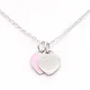 jewelry New luxury love pendant necklace charm fashion men and women necklace high-quality stainless steel design jewelry