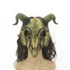 2022 GOAT Mask Halloween Party PU Mask Mask Персонализированная праздничная выпускная одежда L230704