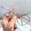 نظارة شمسية 2023 قريبة من جلاس لطيف Cat أذن الأذن طالب Computer Goggles Anti Blue Light Metal Frame Eyeglasses 230704