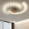 Plafondverlichting Modern LED-licht Gouden Vuurwerk Volle ster Woonkamer Decor Armatuur Eetkamer Slaapkamer Lamp Glans