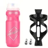 Autres fournitures pour oiseaux Bouteille d'eau de voyage de sport de 610 ml dépend du sport de vélo de montagne avec couvercle anti-poussière PC cage en plastique monochrome