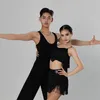 Stage Wear Sleeveless Deeep O Neck Tops Male Latin Dance Cloth For Men Dresses Competition Ballroom Dancing Costume YD86