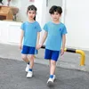 Set di abbigliamento 2PCS Sport Set per bambini Asciugatura rapida Abbigliamento sportivo Abbigliamento da basket Traspirante T-shirt in tessuto estivo per bambini Abbigliamento Ragazzi Ragazze 230703