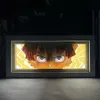Nattljus Lightbox Kimetsu No Yaiba för heminredning Mangapapper Carving Bordslampa Anime Light Box Zenitsu Agatsuma Face HKD230704